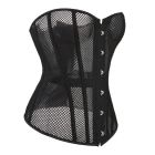 Корсет из сетки Star Night Grid Corset с крючками и шнуровкой, черный, L (без коробки) вид 6