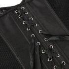 Корсет із сітки Star Night Grid Corset з гачками та шнурівкою, чорний, L (без коробки) вид 8