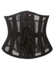 Корсет из сетки Star Night Steel Bones Grid Corsets с крючками и шнуровкой, черный, XL (без коробки) вид 8