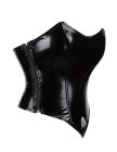 Корсет зі штучної шкіри Star Night з трусиками, чорний, XL (без коробки) вид 9
