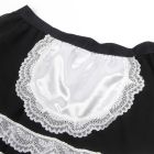 Костюм покоївки Star Night боді, спідниця міні з мереживом, обруч, чорний-білий, S вид 8