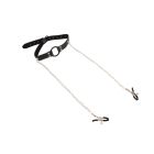 Кляп с кольцом и зажимами для сосков Chisa BEHAVE! Luxury Fetish черный вид 4