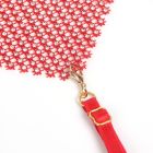 Красный комплект белья в сеточку Star Night с цепочками и сердцами, L вид 12