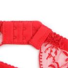 Червоний сексуальний мережива з вишивкою пояс для панчіх Star Night і трусики, XL (без коробки) вид 7