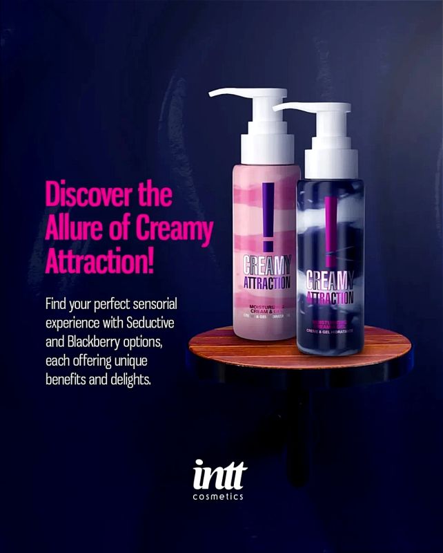 Крем-гель для тіла Intt Creamy Attraction Blackberry, для поцілунків, 100 мл вид 4