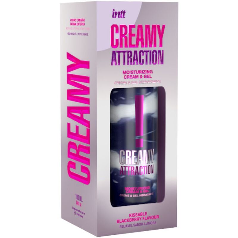Крем-гель для тела Intt Creamy Attraction Blackberry, для поцелуев, 100 мл вид 8