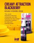 Крем-гель для тела Intt Creamy Attraction Blackberry, для поцелуев, 100 мл вид 3