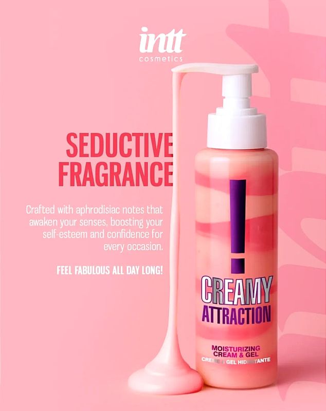 Крем-гель для тела с соблазнительным ароматом Intt Creamy Attraction Seduction! для поцелуев, 100 мл вид 3