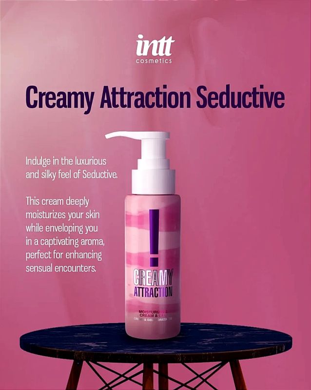 Крем-гель для тіла із спокусливим ароматом Intt Creamy Attraction Seduction! для поцілунків, 100 мл вид 4