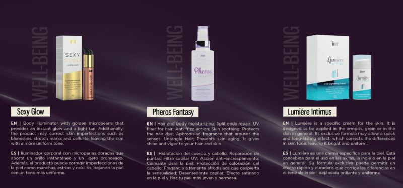 Крем шиммер для тела INTT Sexy Glow с ароматом ванили, 60 мл вид 6