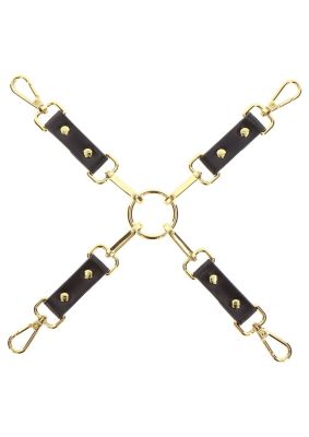 Хрестоподібний фіксатор для бондажу Taboom Hogtie, чорний