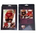 Мереживний набір Star Night трусики і пояс для панчох, чорний вид 12