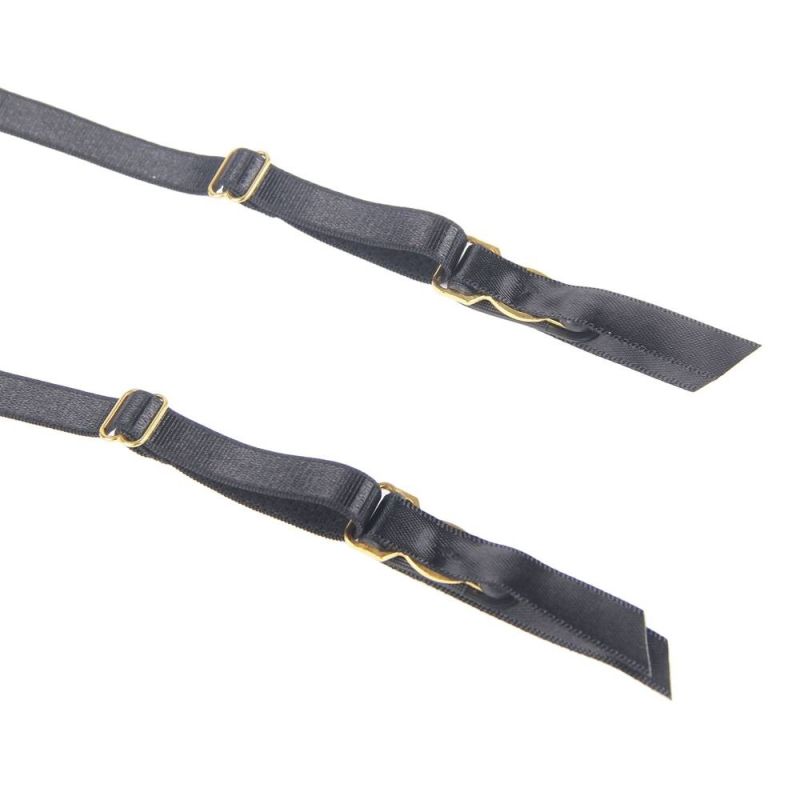 Кружевный набор Star Night трусики и пояс для чулок, черный вид 10