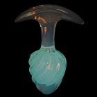 Люминесцентная анальная пробка UNIVIBE, силиконовая с шариком внутри, фиолетовая, 9.5 х 3.9 см вид 7