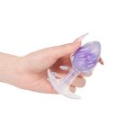 Люминесцентная анальная пробка UNIVIBE, силиконовая с шариком внутри, фиолетовая, 9.5 х 3.9 см вид 15