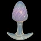 Люминесцентная анальная пробка UNIVIBE, силиконовая с шариком внутри, фиолетовая, 9.5 х 3.9 см вид 16