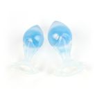 Люминесцентная анальная пробка UNIVIBE, силиконовая с шариком внутри, голубая, 9.6 х 4 см вид 16