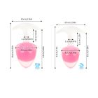 Люминесцентная анальная пробка UNIVIBE, силиконовая с шариком внутри, розовая, 9.4 х 4.2 см вид 18