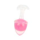 Люмінесцентна анальна пробка UNIVIBE, силіконова з кулькою всередині, рожева, 9.4 х 4.2 см вид 11