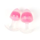 Люмінесцентна анальна пробка UNIVIBE, силіконова з кулькою всередині, рожева, 9.4 х 4.2 см вид 13