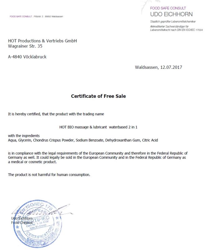 Лубрикант и массажный гель 2 в 1 Hot Bio Line, 200 мл вид 3