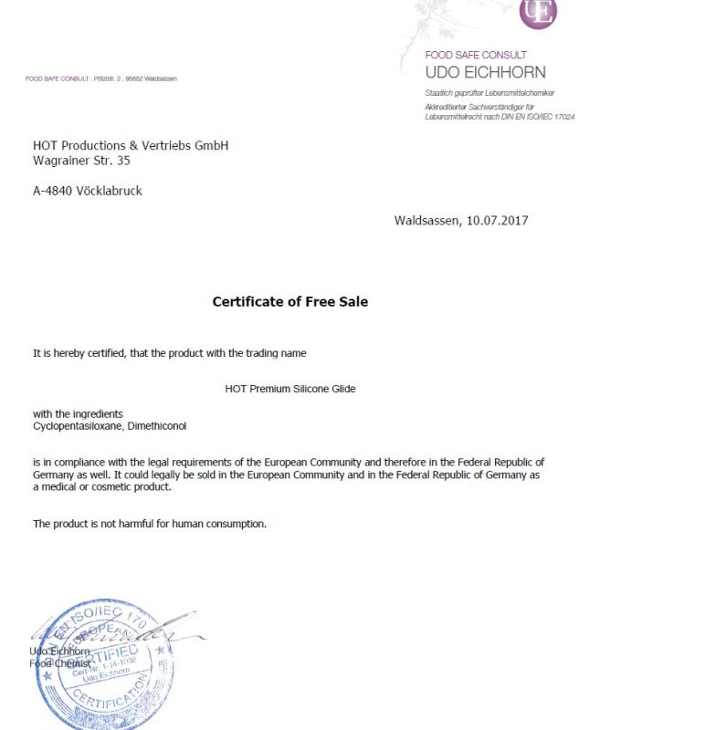 Лубрикант на силіконовій основі HOT Premium Silicone Glide, 50 мл вид 5