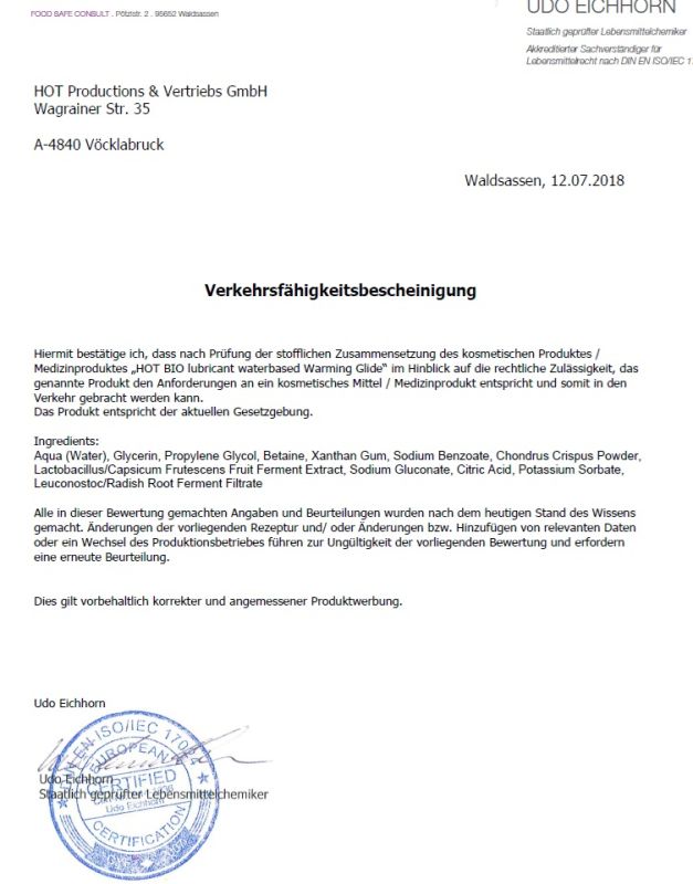 Лубрикант на водной основе Hot Bio lubricant Superglide Xtreme, 100 мл вид 3