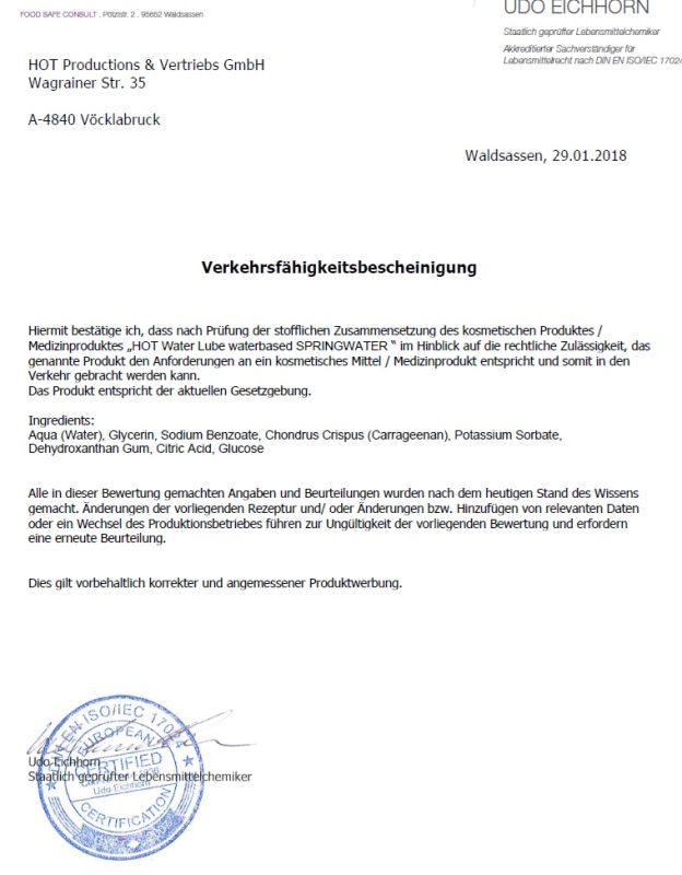 Лубрикант на водній основі Nature Lube Springwater, 100 мл вид 3