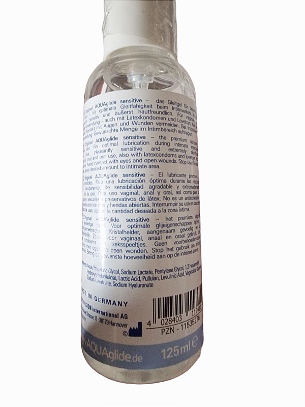 Лубрикант на водной основе AQUAglide Sensitive, нейтральный, 125 мл вид 5