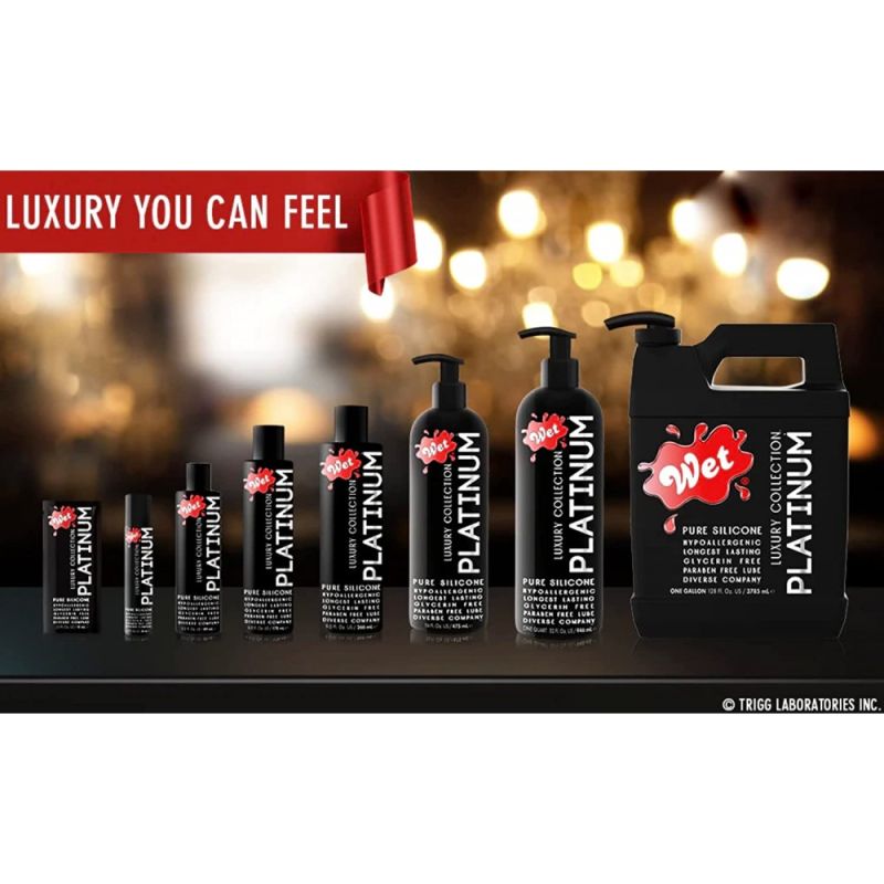 Лубрикант на силиконовой основе Wet Platinum, 266 мл вид 7