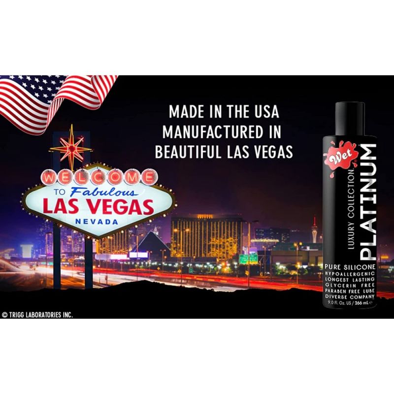 Лубрикант на силиконовой основе Wet Platinum, 266 мл вид 6