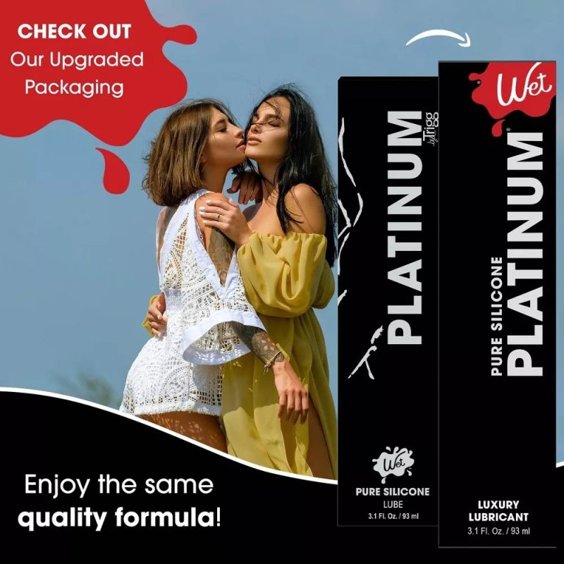 Силиконовый лубрикант Wet Platinum Premium, 118 мл вид 9