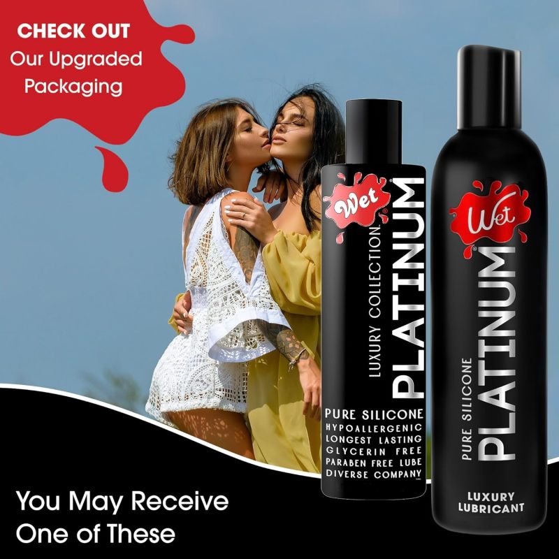 Лубрикант на силиконовой основе Wet Platinum Premium Lubricant, 124 мл вид 4