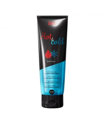 Лубрикант на водной основе Intt Hot & cold gel со вкусом мяты с горячим и холодным эффектом