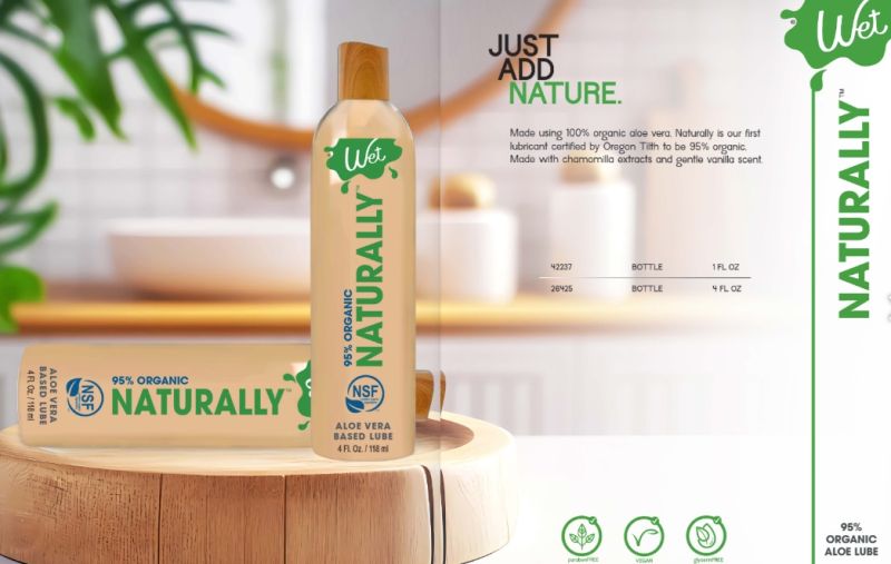 Лубрикант органічний на основі алоє WET NATURALLY, 30 мл вид 7