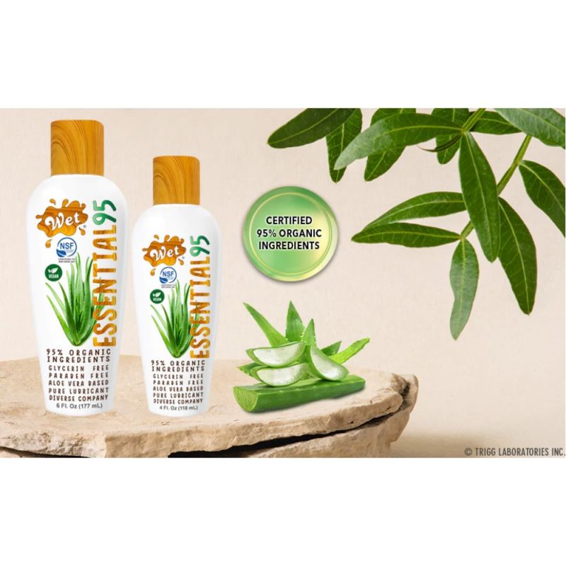 Лубрикант з екстрактом алое Wet Essential 95, на водній основі, 118 м вид 8