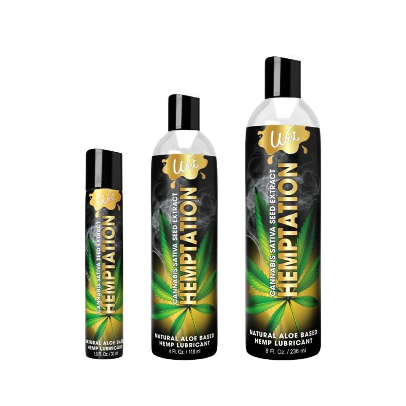 Лубрикант с экстрактом каннабиса на основе алоэ Wet Hemptation, 30 мл вид 3