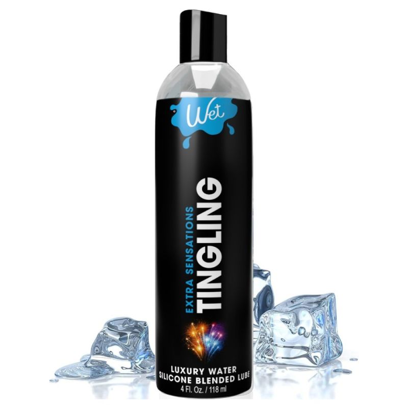 Лубрикант з охолоджуючим ефектом, на водно-силіконовій основі WET TINGLING, 236 мл вид 3