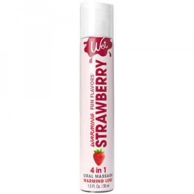 Лубрикант со вкусом клубники Wet Strawberry с согревающим эффектом, 30 мл