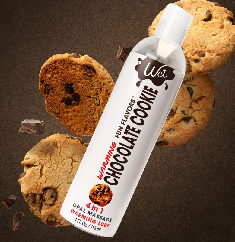 Лубрикант зі смаком печива з шоколадом Wet Chocolate Cookie зі зігріваючим ефектом, 30 мл вид 3