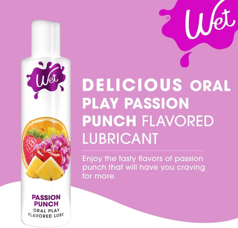 Лубрикант для орального секса Wet Flavored Passion Punch со вкусом фруктов, 89 мл вид 5