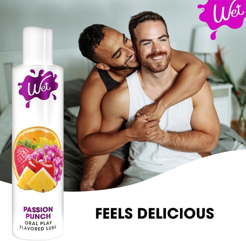 Лубрикант для орального секса Wet Flavored Passion Punch со вкусом фруктов, 89 мл вид 6