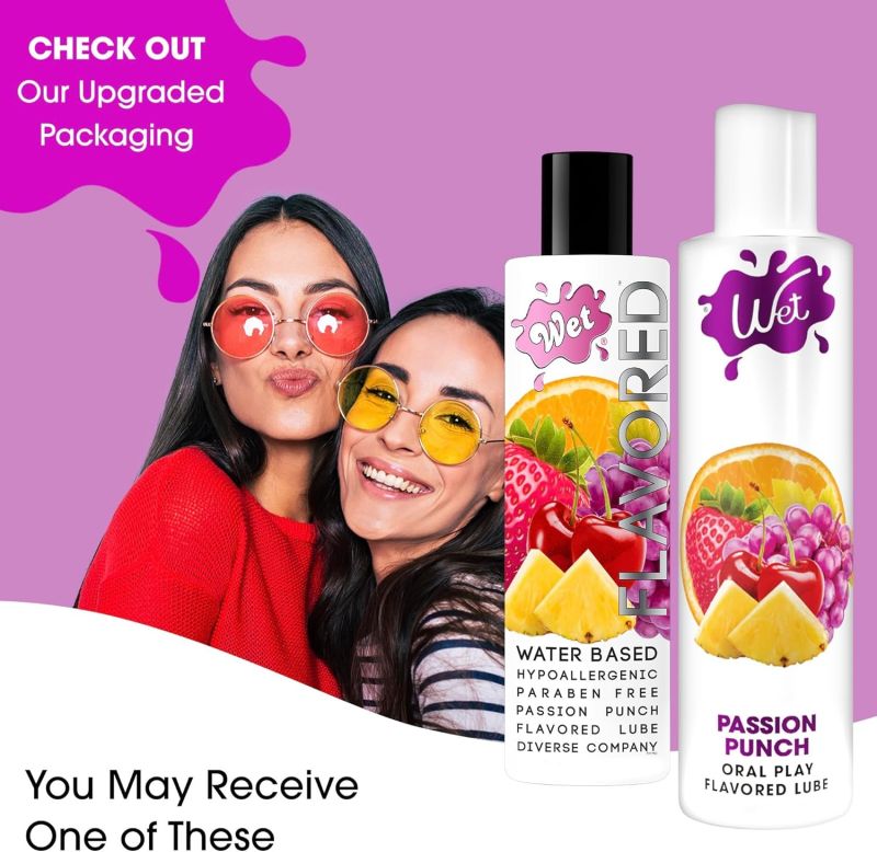 Лубрикант для орального секса Wet Flavored Passion Punch со вкусом фруктов, 89 мл вид 7