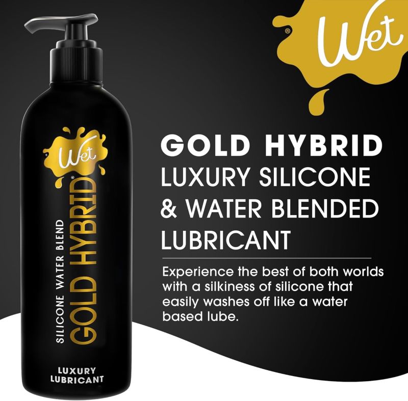 Лубрикант Wet Gold Hybrid водно-силиконовый, 475 мл вид 3