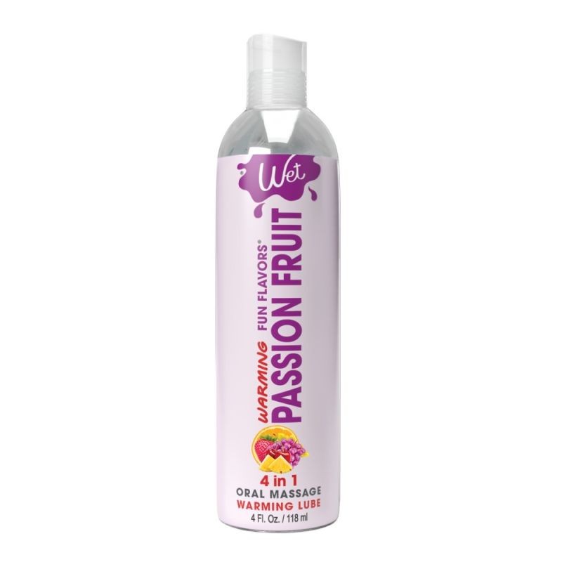 Съедобный лубрикант со вкусом маракуйи Wet Passion Fruit с согревающим эффектом, 118 мл вид 2