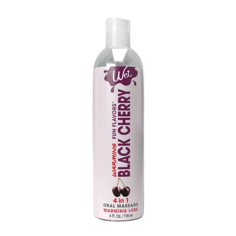 Лубрикант їстівний зі смаком черешні Wet Warming Black Cherry зі зігріваючим ефектом, 118 мл вид 2