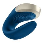 Люксовий Smart вібратор для пар Satisfyer Double Love Luxury, синій вид 4