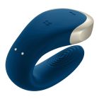 Люксовий Smart вібратор для пар Satisfyer Double Love Luxury, синій вид 3