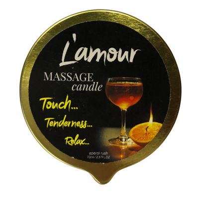 Массажная свеча L'amour Aperol золотая, 70 мл
