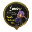 Масажна свічка L'amour Iris Amber Milk золота, 70 мл